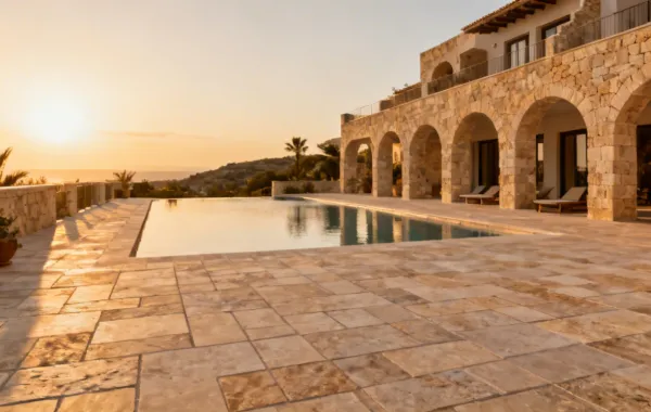 Cosentino Dekton outdoor pool deck project