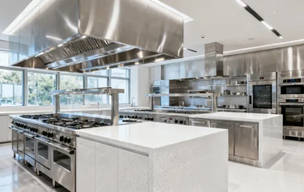 Cosentino Silestone commercial kitchen project